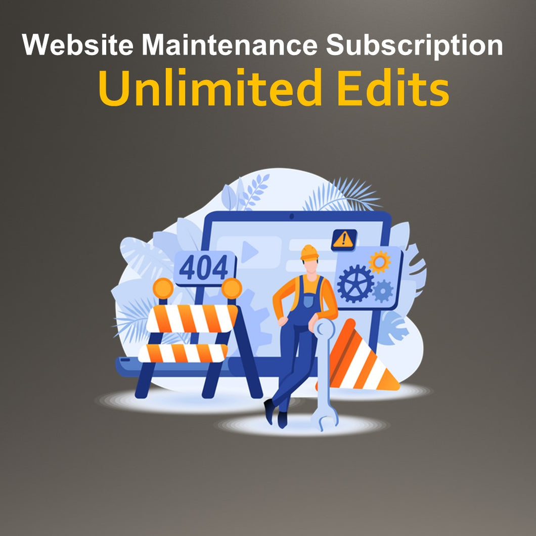 Website Maintenance Subscription - Unlimited Edits